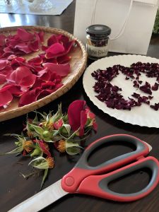 the simple joy of rose petals